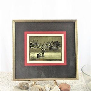 Lionel Barrymore Foil Art Work San Pedro